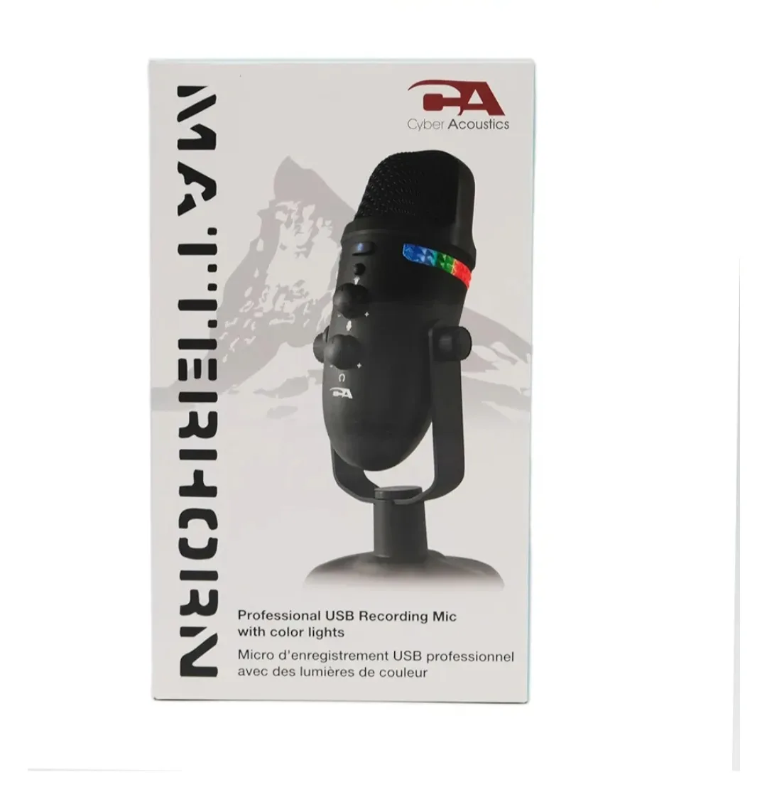 Cyber Acoustics Matterhorn Mic with Multi-Colored Lighting image indicator(3)