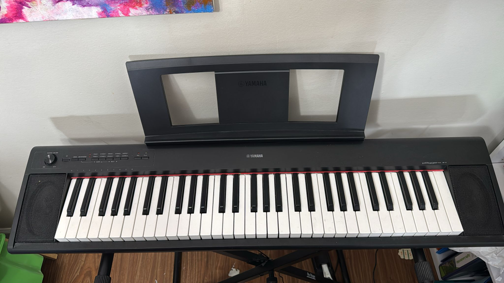 Yamaha 61-Key Piaggero Ultra-Portable Digital Piano, Black
