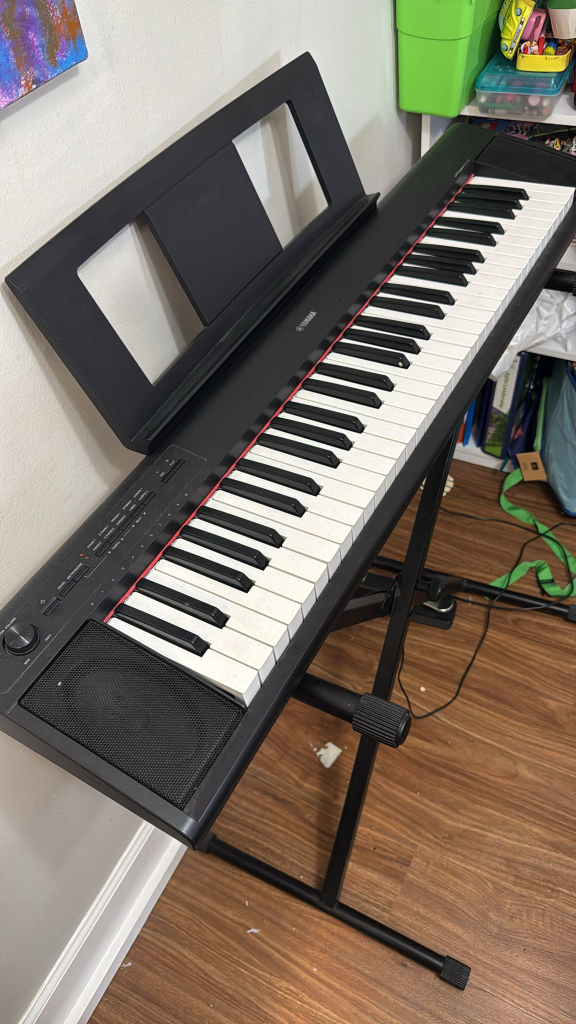 Yamaha 61-Key Piaggero Ultra-Portable Digital Piano, Black - photo 2