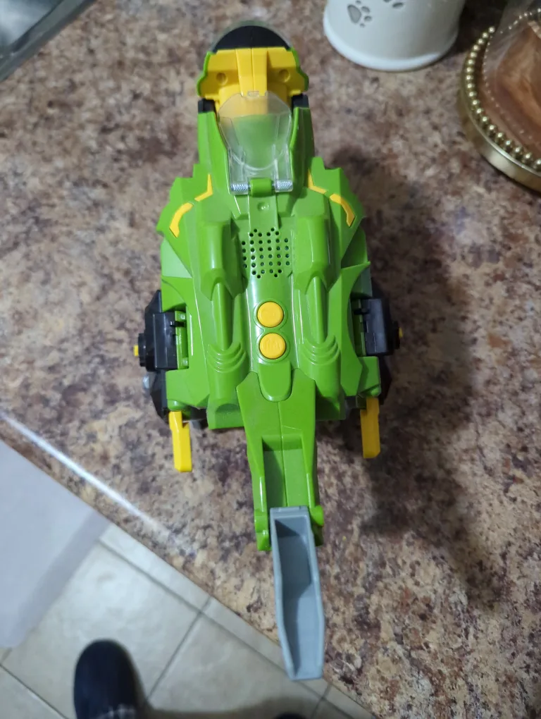 Dino Fury Green Dino Rider Transforming Toy image indicator(2)