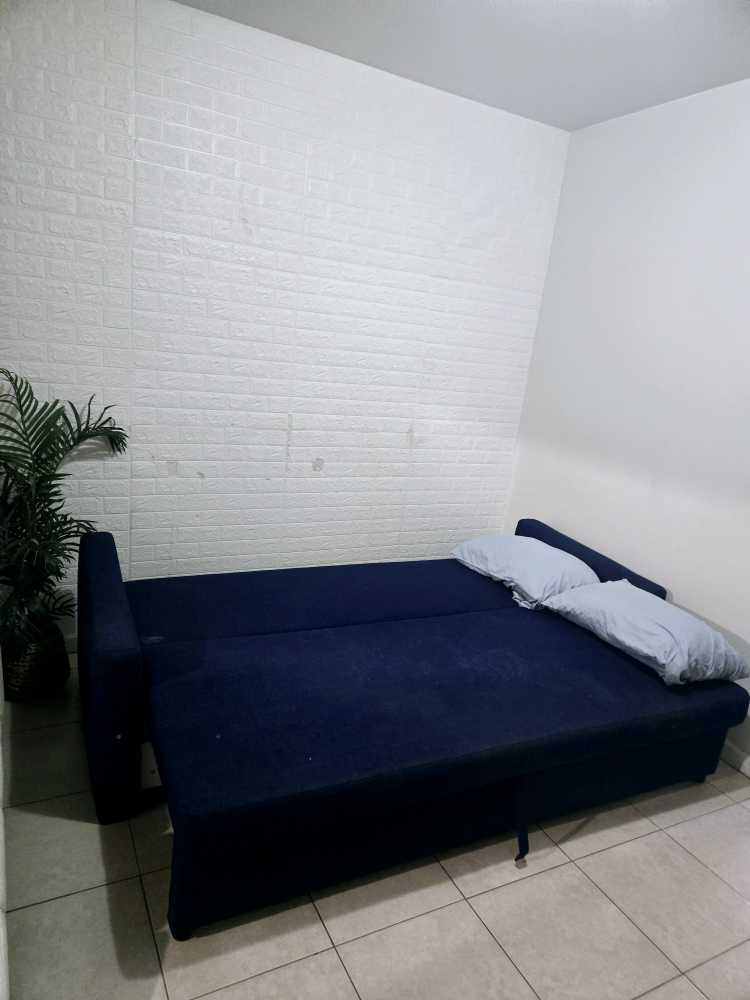 Navy Blue Sofa king size Bed - photo 3