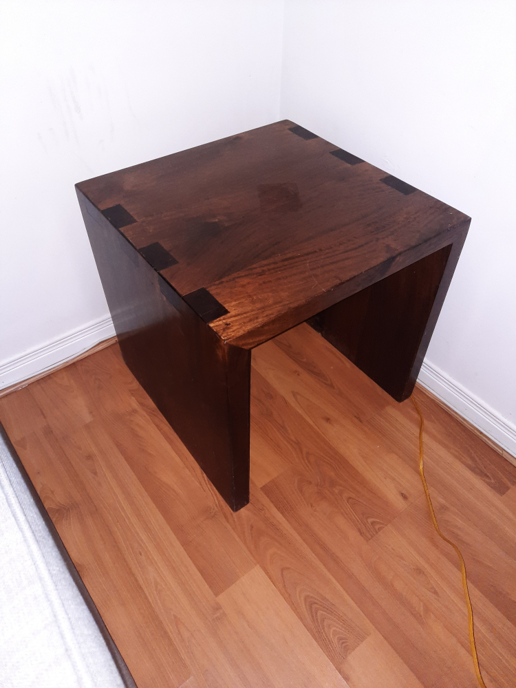 Dark Wood Side Table