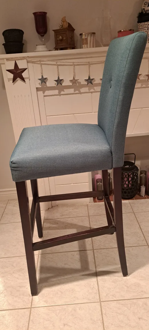 Teal Upholstered Bar Stools (x2) image indicator(4)