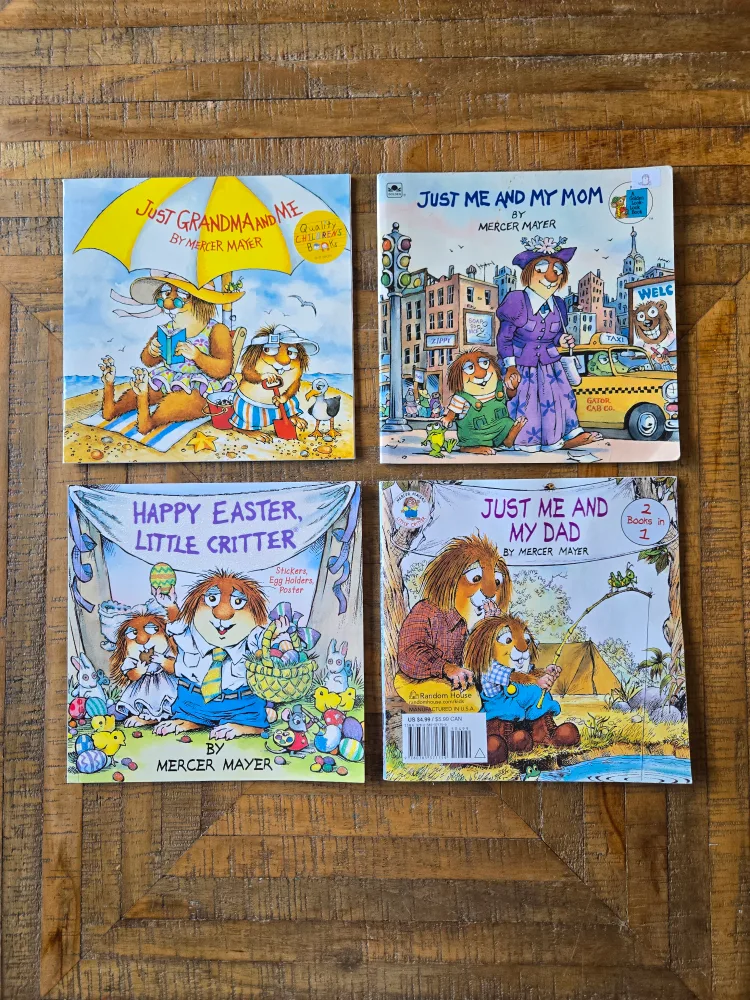 Set of four Mercer Mayer Little Critter books thumbnail