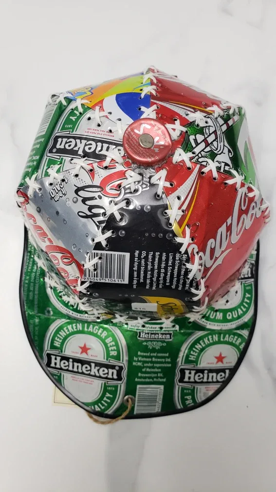 Bazura Bags Recycled Can Baseball Cap image indicator(3)