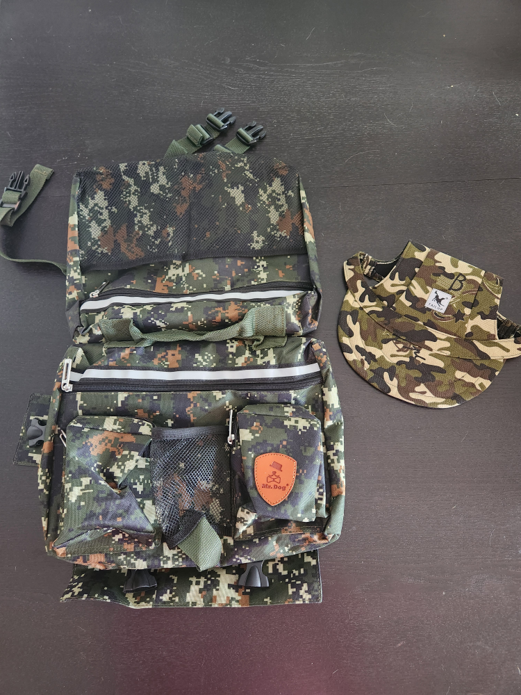 New Camo Dog Carrier Backpack & Hat - photo 5