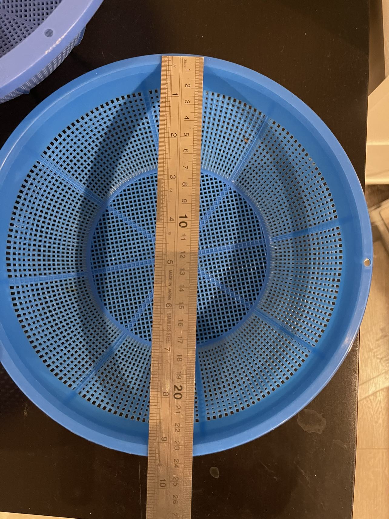 🫐 3-Piece Blue Plastic Colander Set – Brand New 🍝🥦 - photo 4