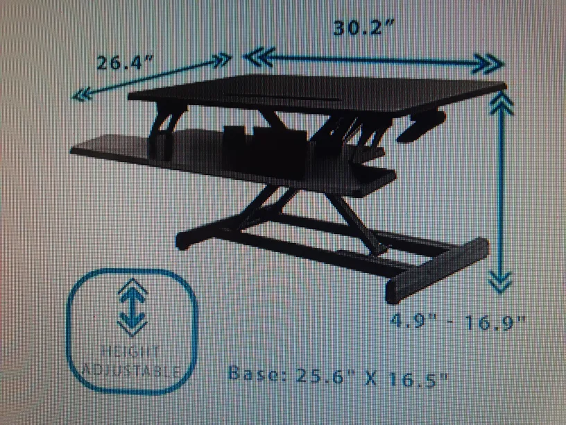 Adjustable Standing Desk Converter *LIKE NEW* image indicator(5)