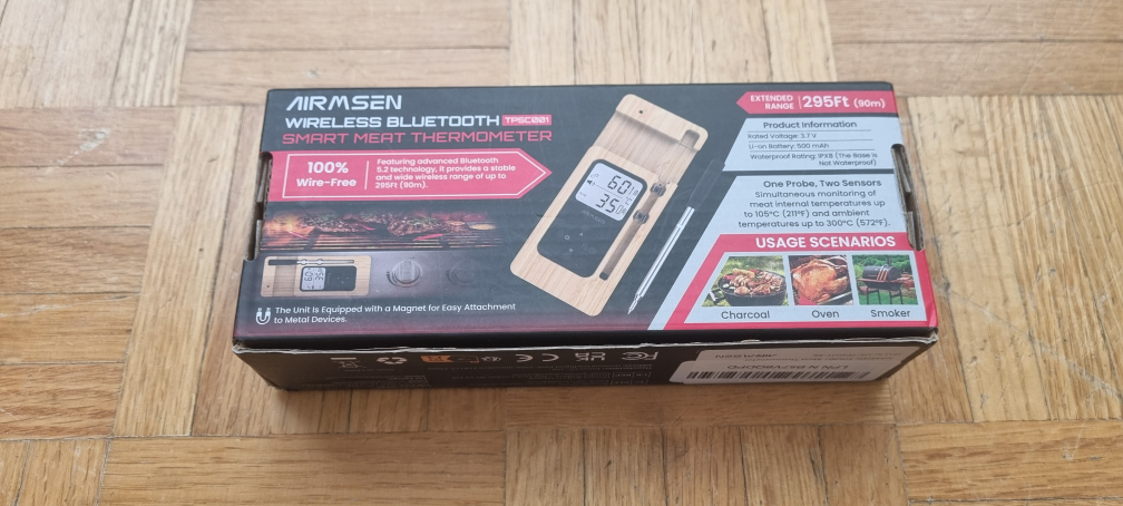 AIRMSEN Wireless Bluetooth Smart Meat Thermometer