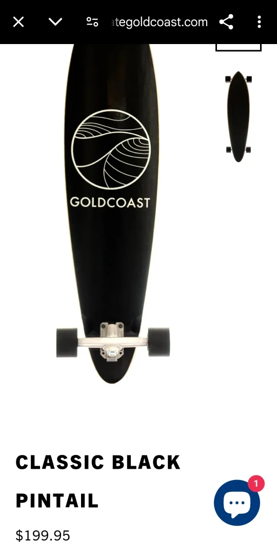 Like NEW Gold Coast Longboard Cruiser 9"×37.5" image indicator(7)