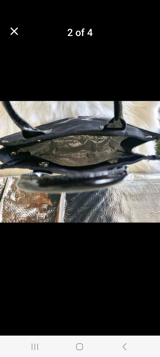 Black Tote  (lunch bag) with H Monogram image indicator(2)