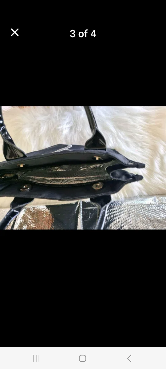 Black Tote  (lunch bag) with H Monogram image indicator(3)