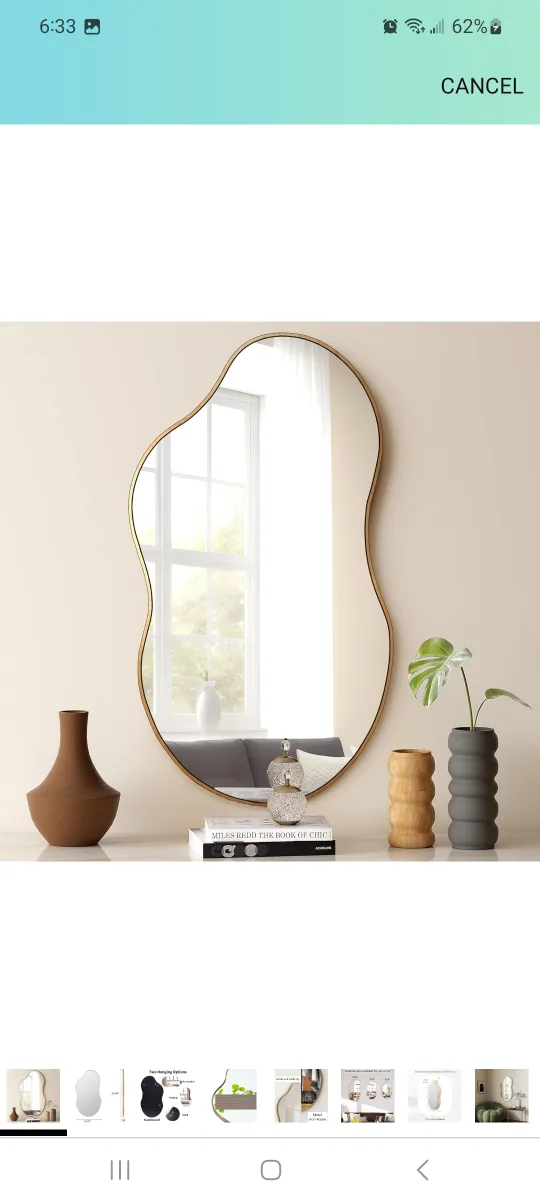 SHYFROY Irregular Wall Mirror - Gold brand new image indicator(4)