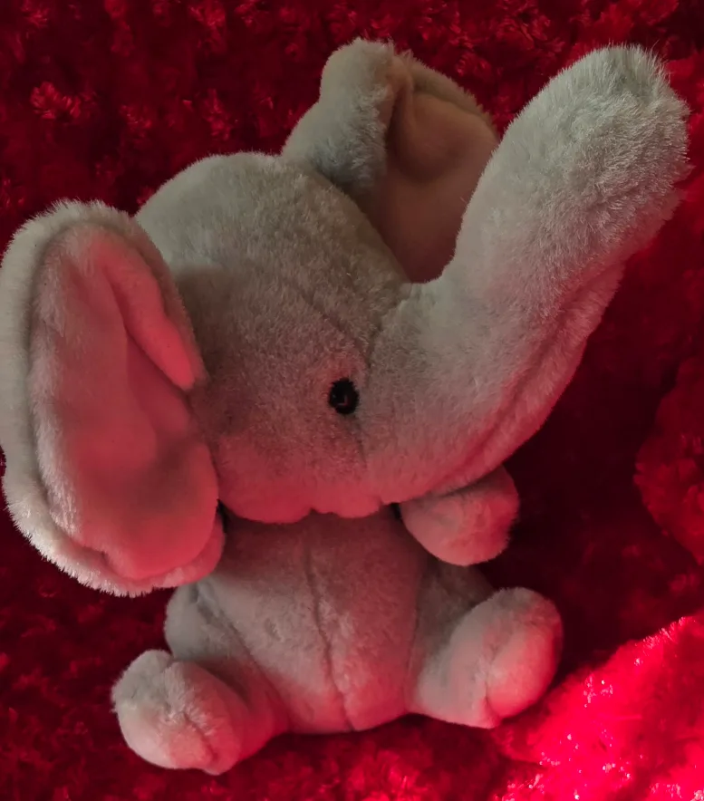 Adorable Mama and Baby Elephant Plush Toy thumbnail