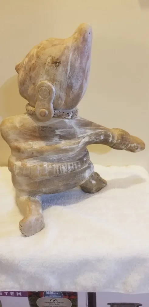 Unique Mayan-Style Carved Stone Statue image indicator(3)