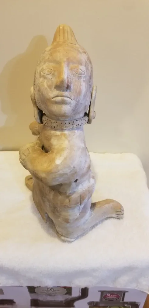 Unique Mayan-Style Carved Stone Statue image indicator(5)