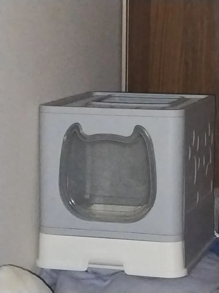 Enclosed Cat Litter Box with Drawer image indicator(2)