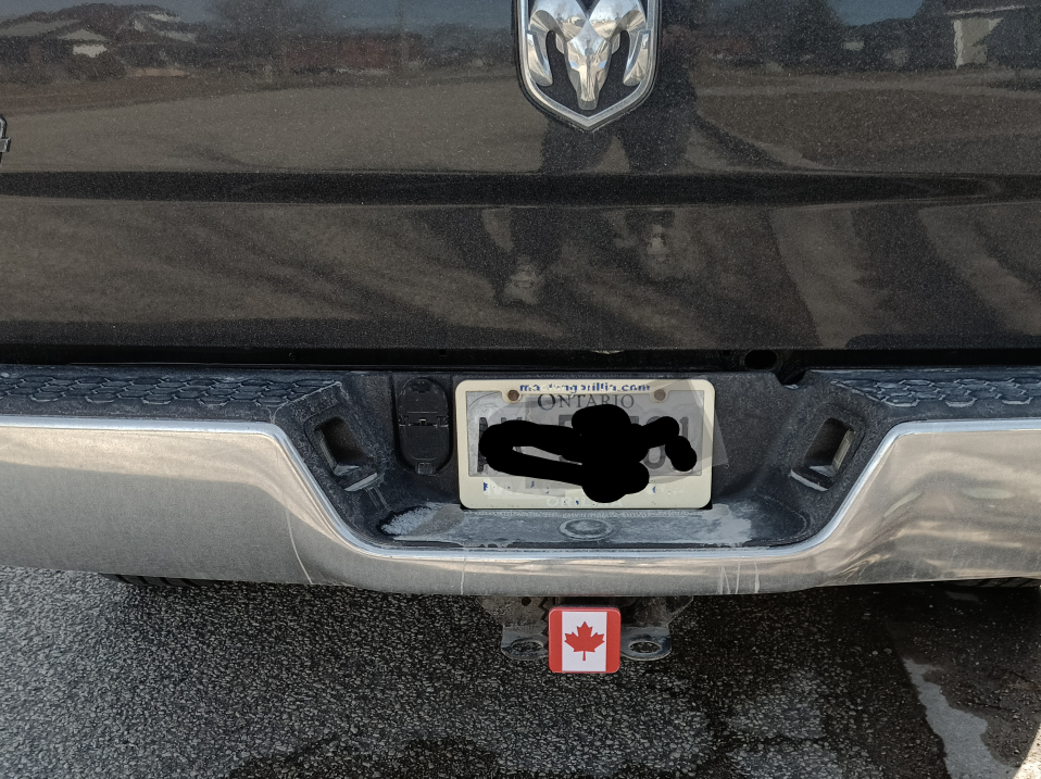 Canadian Flag Hitch Cover - photo 3