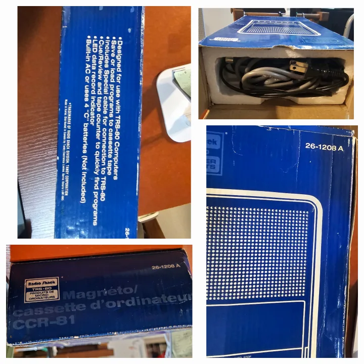 🧡 Vintage RadioShack TRS-80 Computer Cassette Recorder CCR-81 image indicator(5)