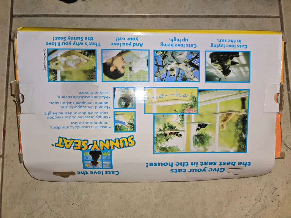 BNIB SunnySeat Window Mounted Cat Bed Brand New In Box image indicator(2)