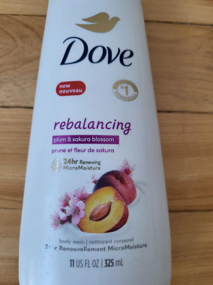 Dove Rebalancing Body Wash Plum & Cherry Blossom 325ml image indicator(2)