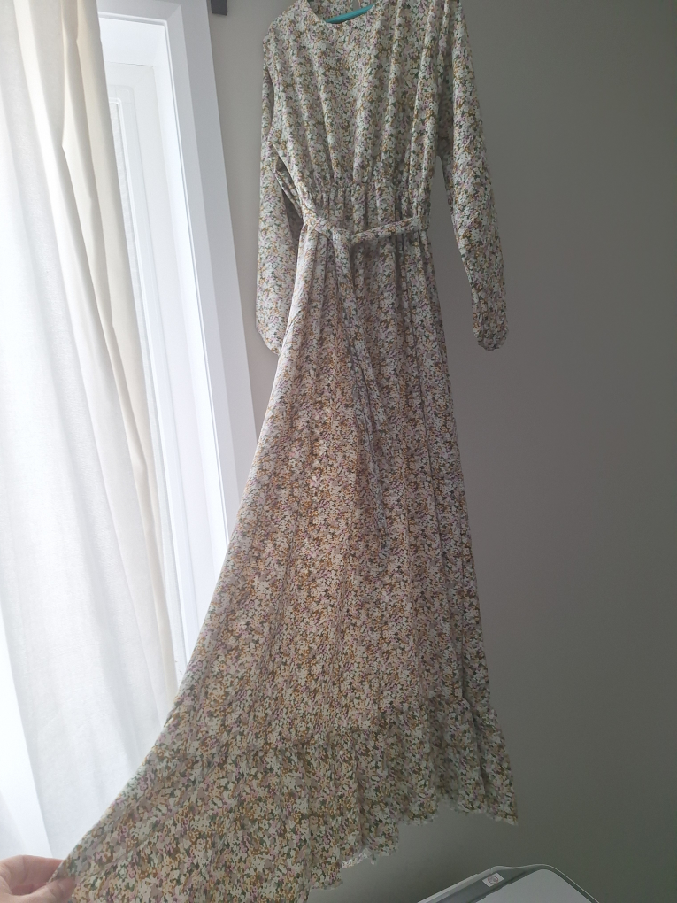 Floral Maxi Dress with Belt - photo 4