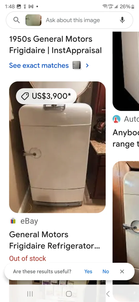 Vintage General Electric Refrigerator image indicator(2)