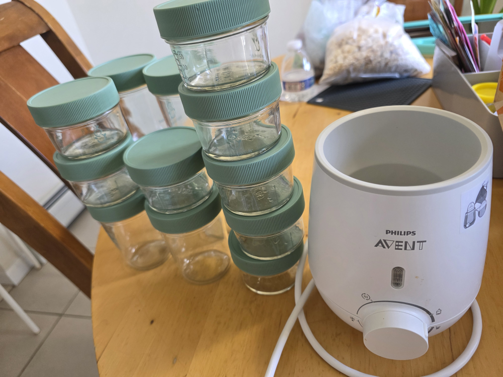 Philips Avent Baby Food Warmer & Glass Jars