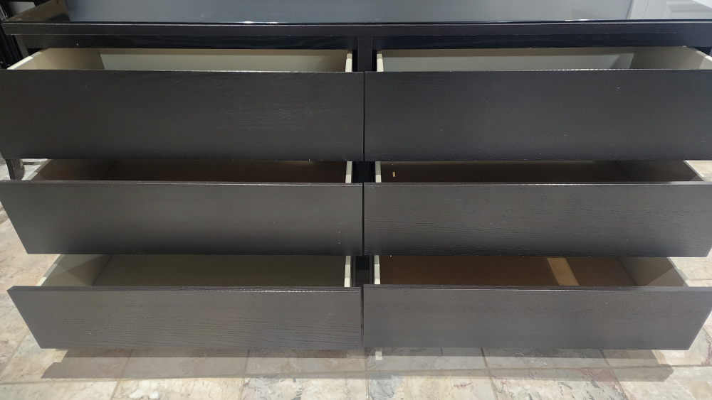 IKEA MALM 6-Drawer Dresser - Black - photo 5