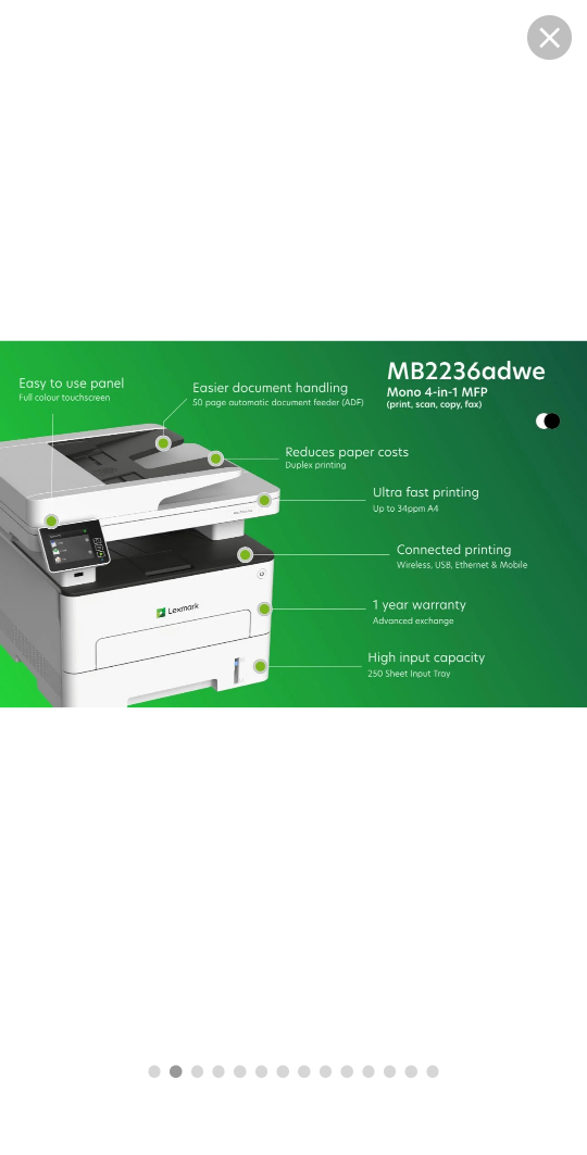 Lexmark MB2236 printer & B220Z00 imaging unit