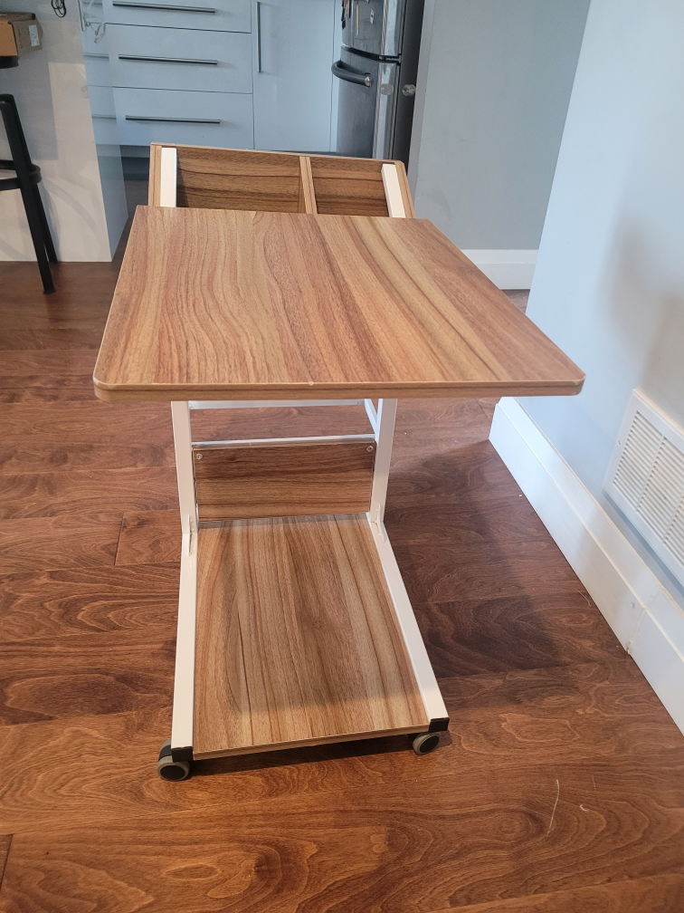 Rolling Laptop Desk with Storage - photo 2