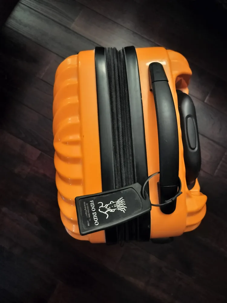 Fido Dido Orange Carry-On Suitcase 12" x 8" x 18" image indicator(3)