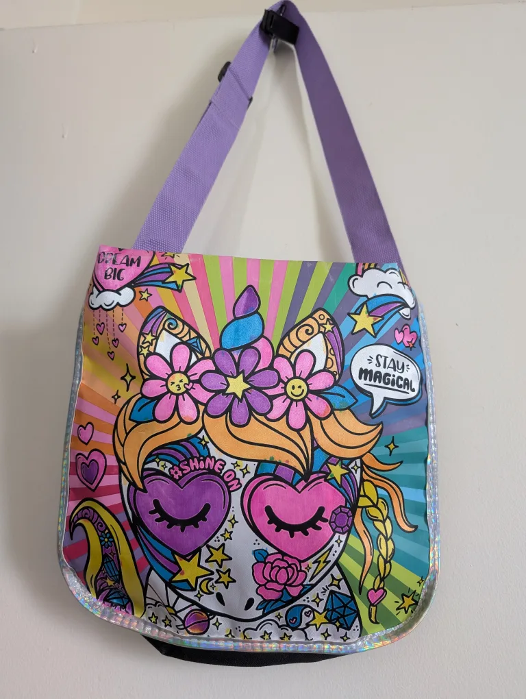 Rainbow Unicorn Messenger Bag image indicator(2)