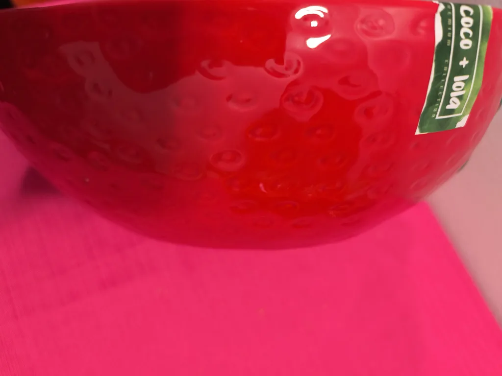 Coco + Lola Strawberry Ceramic Bowl image indicator(3)