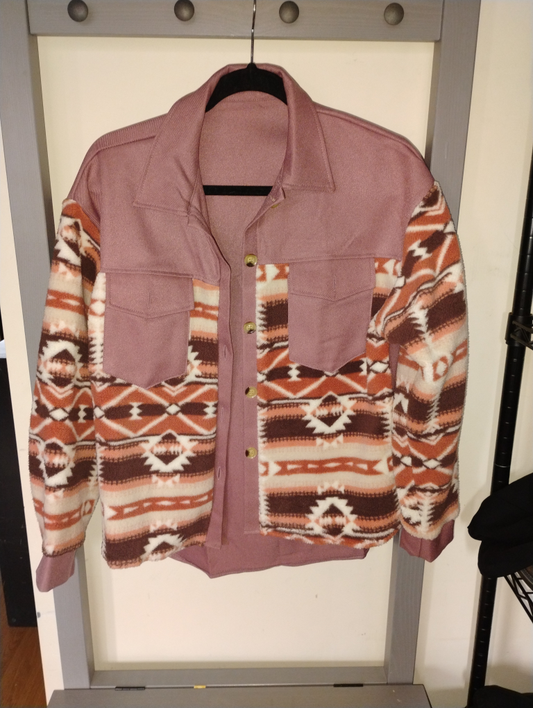 Unique Southwestern-Style Button-Up Shirt