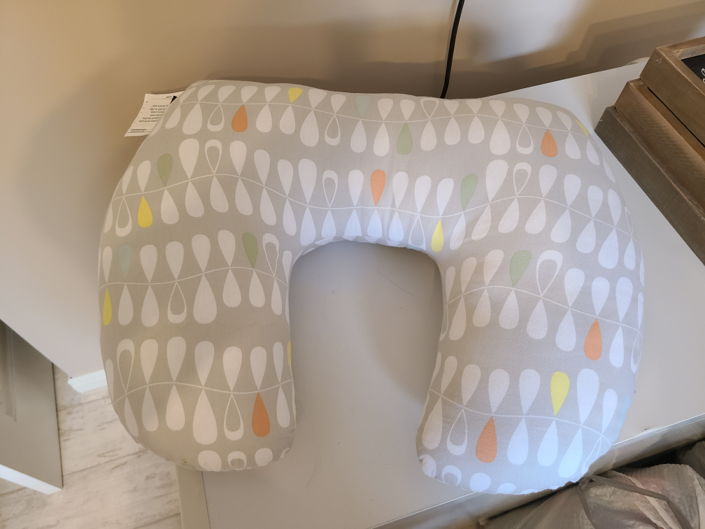Jolly Jumper Nursing Pillow - Grey/White Pattern