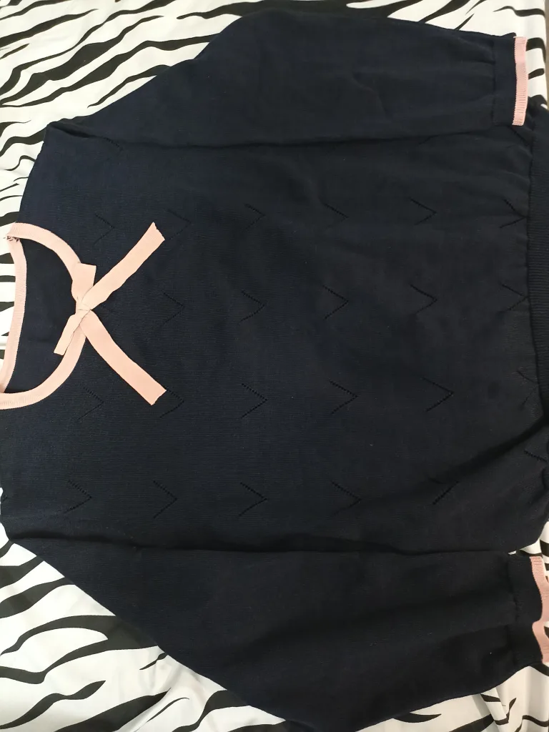 Brand New Women's Navy Blue Knit Sweater image indicator(4)