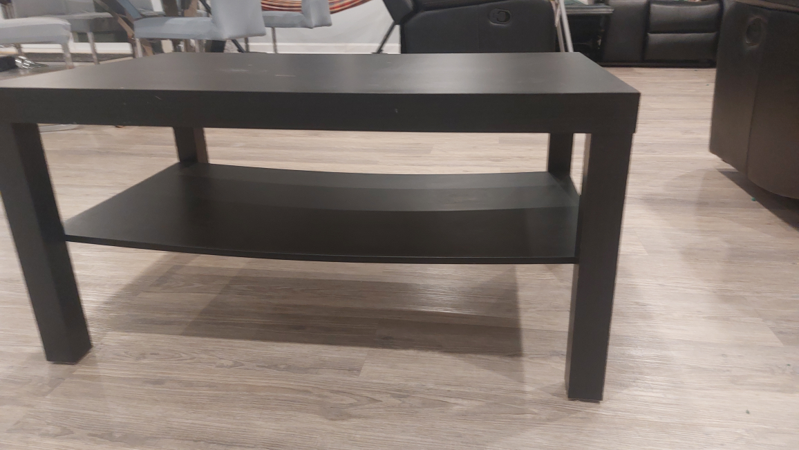 Black Two-Tier Side Table - photo 3