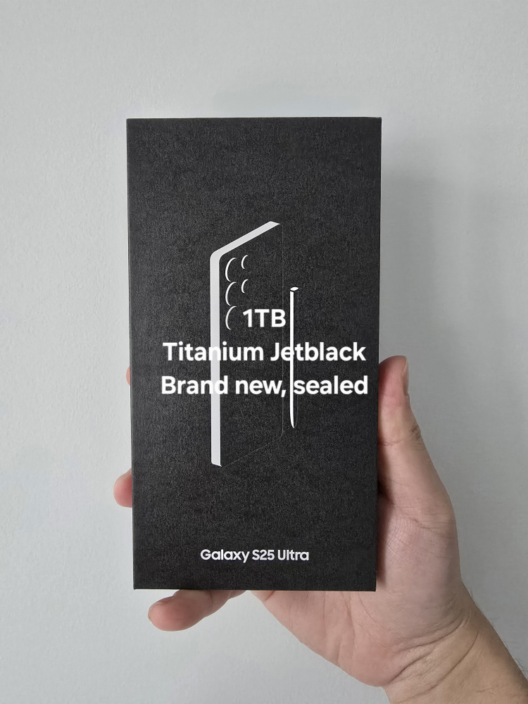Brand New Sealed Samsung Galaxy S25 Ultra 1TB Titanium Jetblack