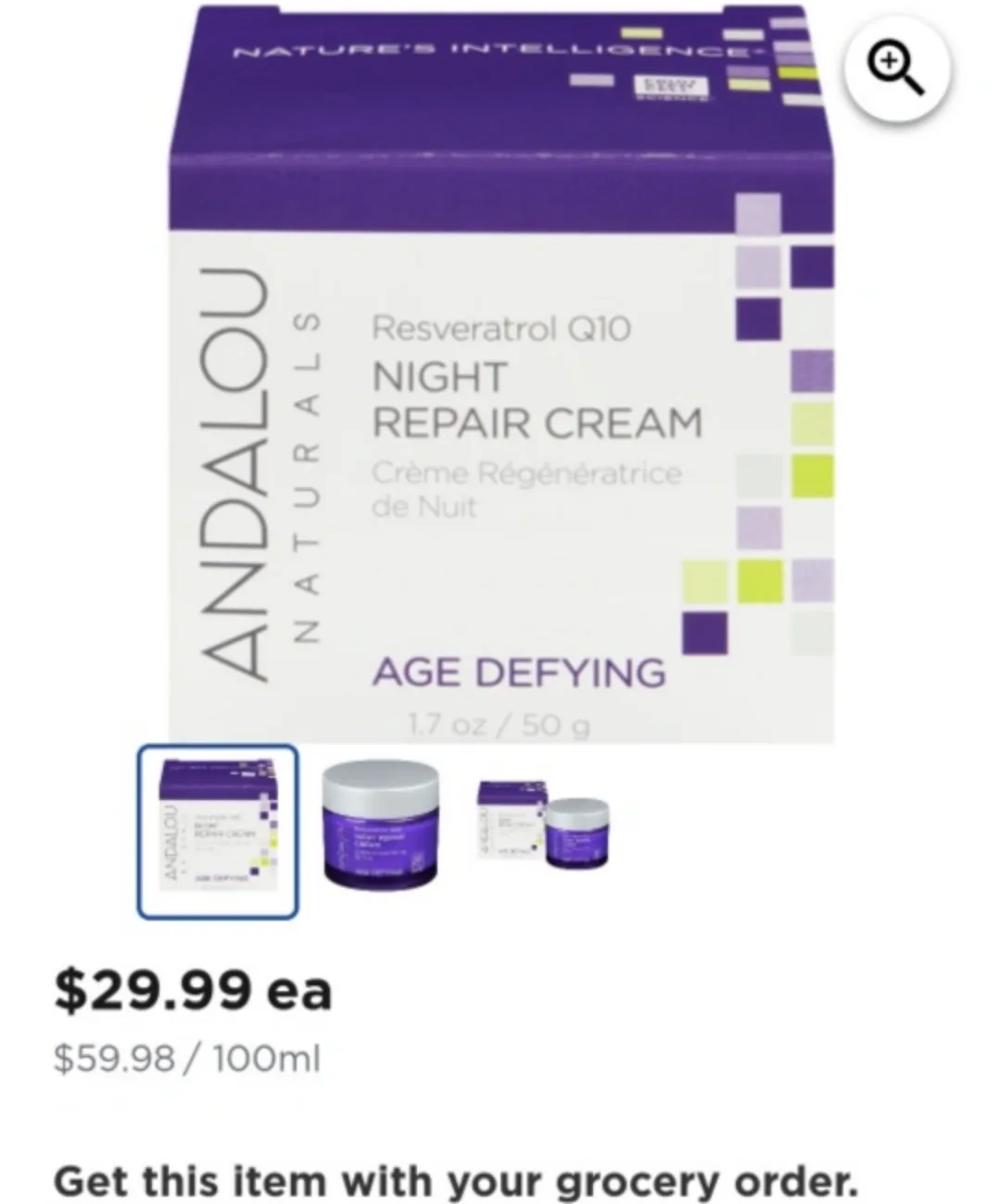 Andalou Naturals Age Defying Lift & Firm Cream image indicator(2)