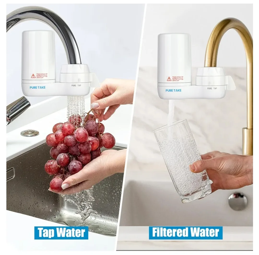 Pure Take Faucet Water Filter System with 2 Filters image indicator(3)
