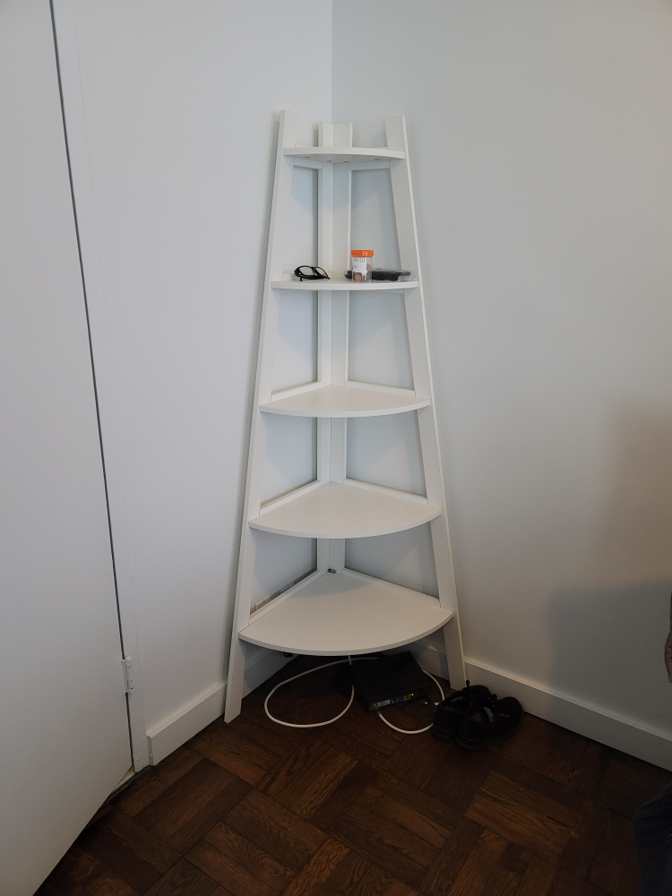 White Corner Shelf