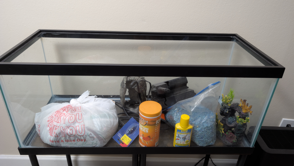 15 Gallon Aquarium Tank with Accessories