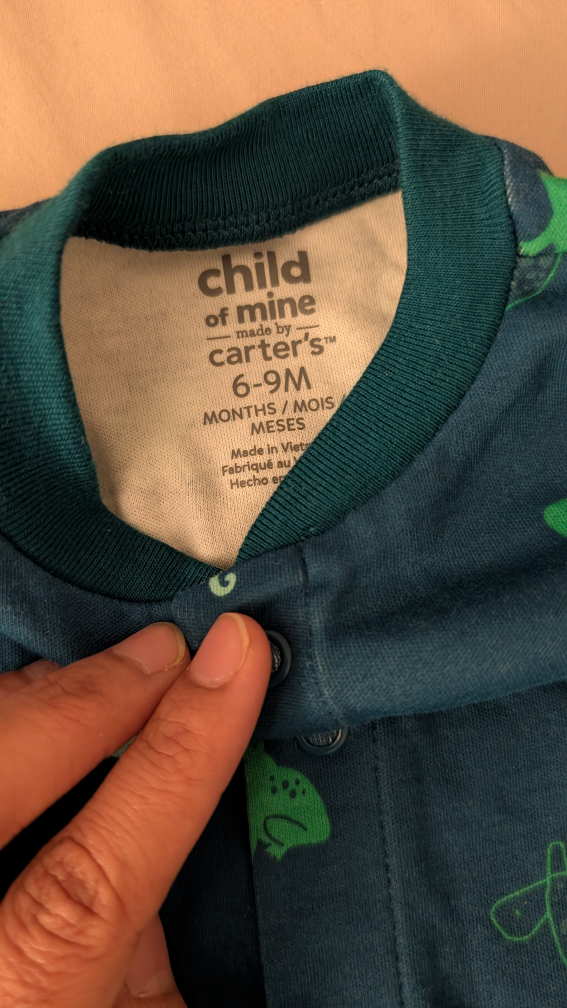 Carter's Child of Mine 6-9 Month Baby Sleepsuit - photo 4