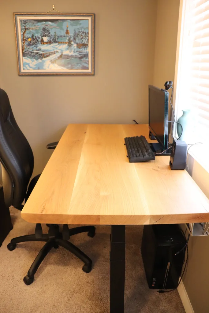 Live edge (oak) standing desk image indicator(2)