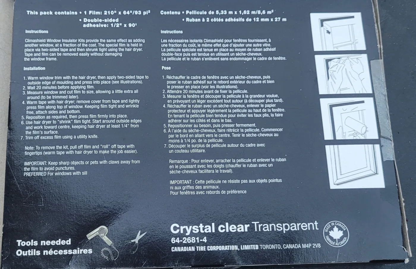 Climashield Shrink-to-Fit Window Insulator Kit - 5 Packs image indicator(3)