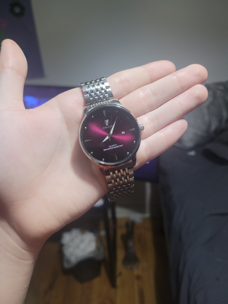 Men's Analogue Wristwatch with Silver Band
