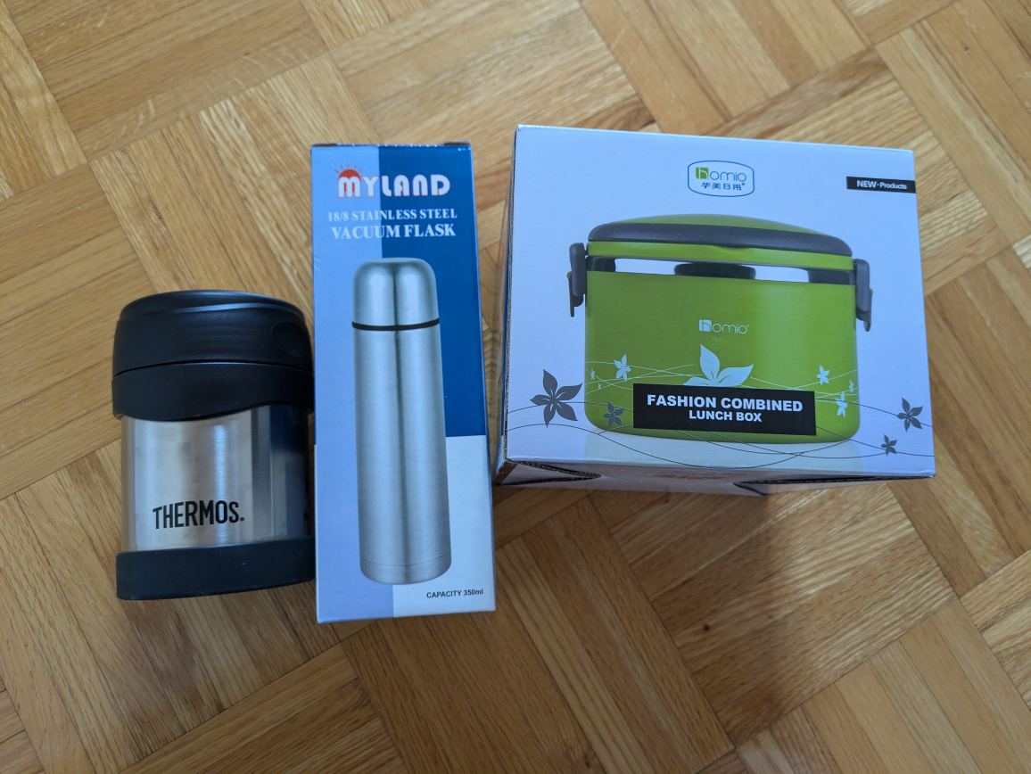 thermal flasks (all for $20)