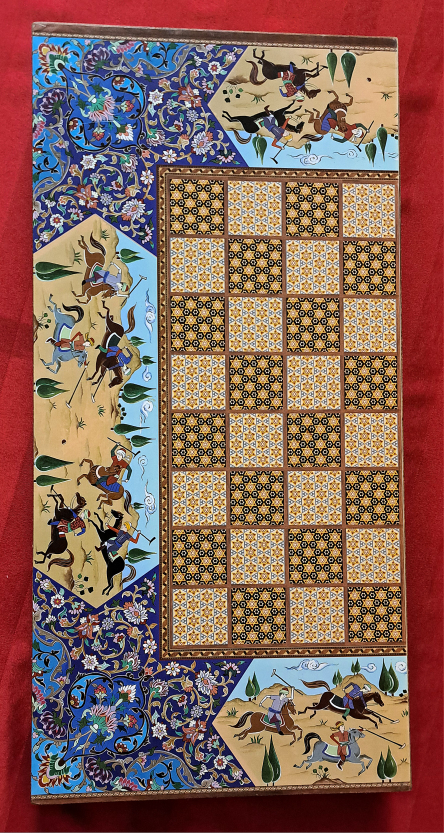 Persian Backgammon Board with Safavid-era Painting - photo 5