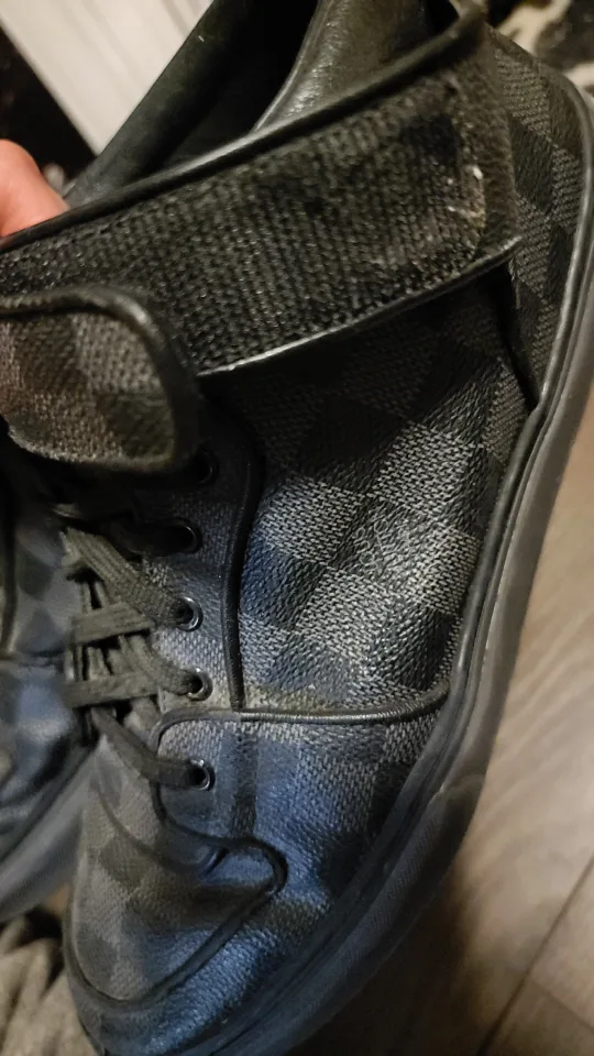 Louis Vuitton Damier Graphite Canvas High Top Sneakers image indicator(7)